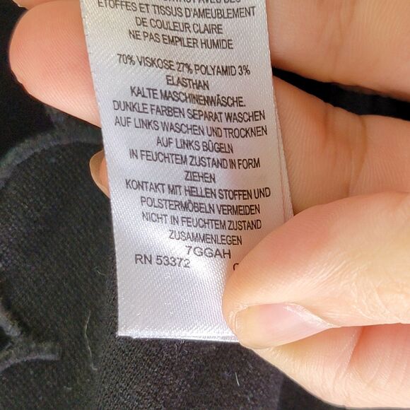 French Connection Black Jumpsuit Front Cross V Neck Short Sleeves Size 2 - Picture 5 of 9